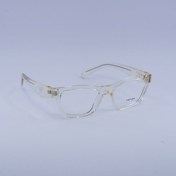 Prada PRB01V 19X1O1 Eyeglasses Pale Gold Plated 54mm Cat Eye Frame - Picture 3 of 10